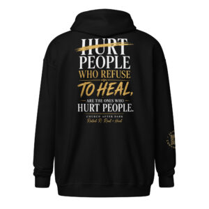 Hurt People Who Refuse to Heal... Hurt People.™ – Unisex Heavy Blend Zip Hoodie